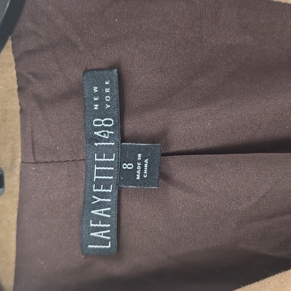Lafayette 148 New York Mocha Blazer and Trousers - Picture 2 of 12